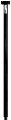Bordbein Ø30 mm x 80 cm svart